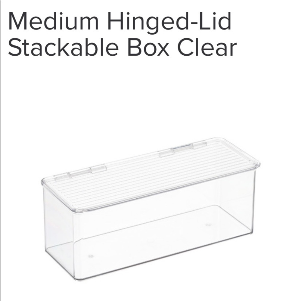 Medium inter design hinged lid bin